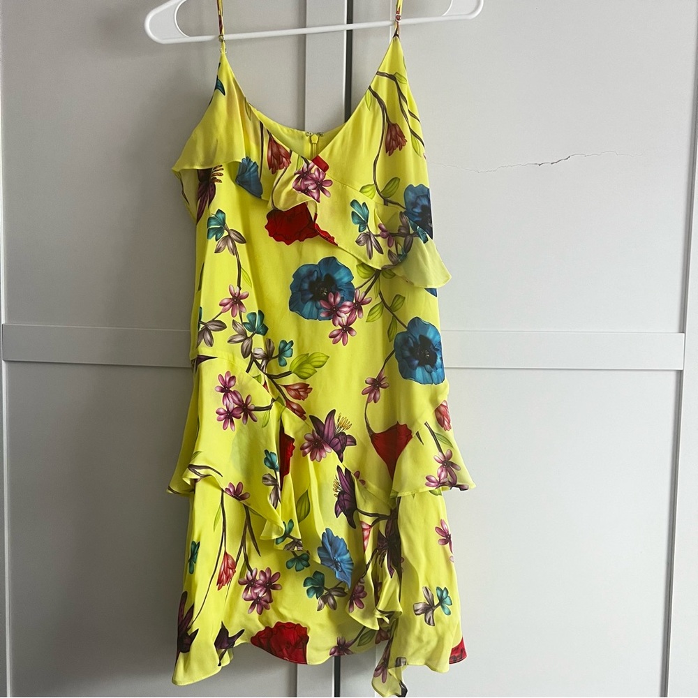 Yellow Flowery Parker Dress